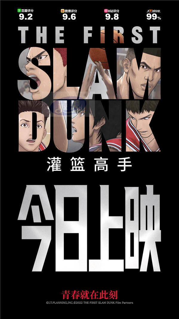 电影《灌篮高手》今日火爆上映 零点场爆满累计预售票房破多项纪录
