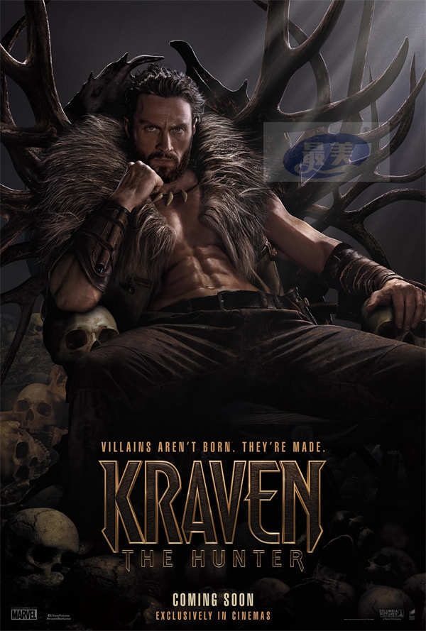 《猎人克莱文》曝全球首支预告及海报 蜘蛛侠邪恶劲敌狂暴登场